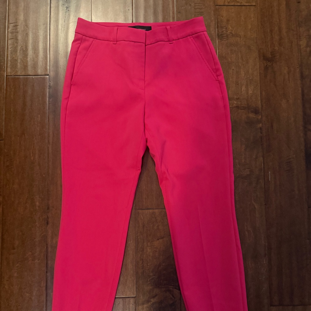 WHBM Pink straight ankle pants